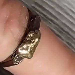 Vintage 14k gold nugget ring